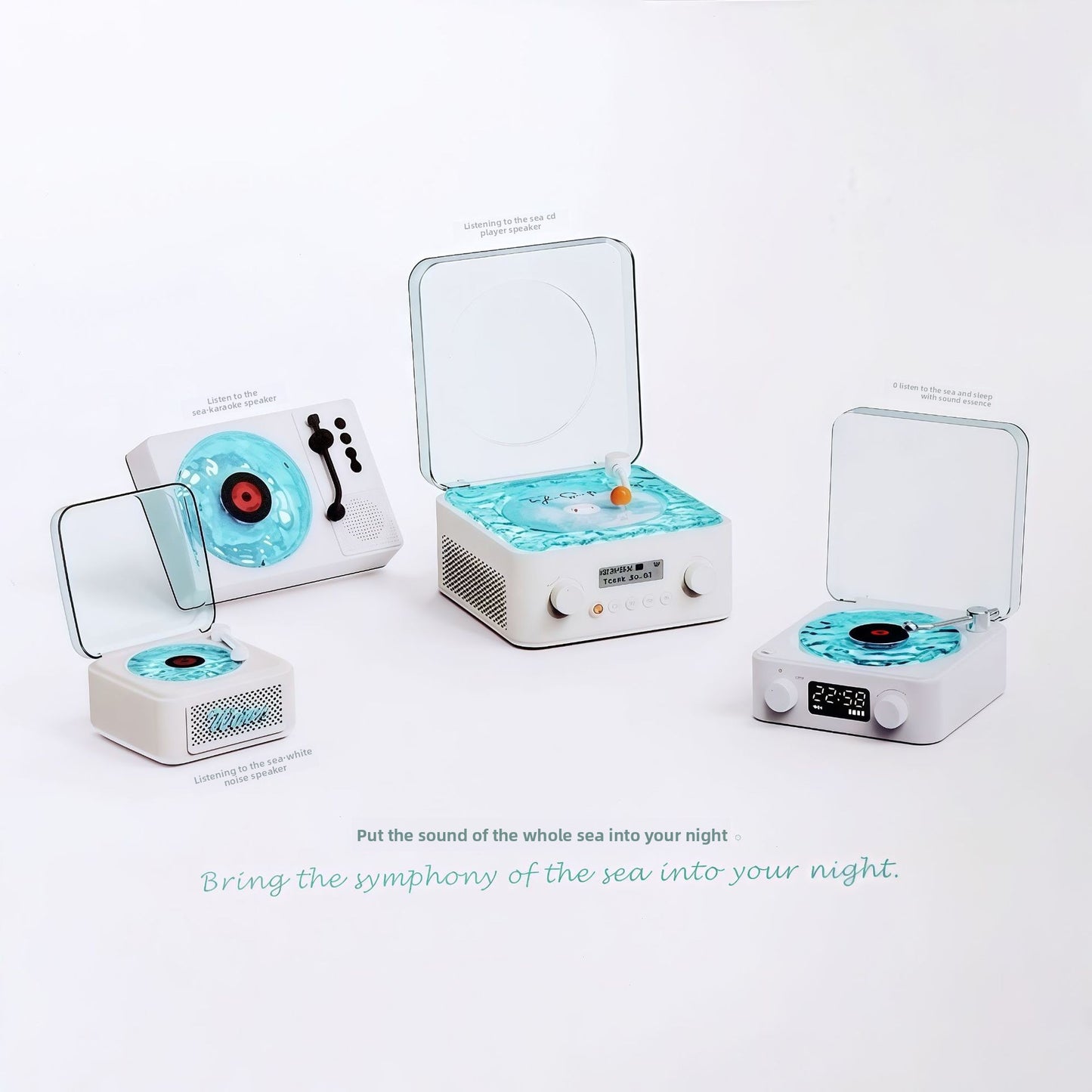 Mini Retro White Noise Bluetooth Speaker with RGB Light